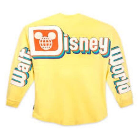 Walt Disney World Yellow Spirit Jersey Retro Style J34 - Picture 2 of 15